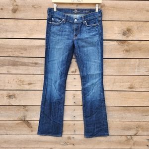 🔥🔥 EUC 7 for all mankind size 28 dark washed jeans